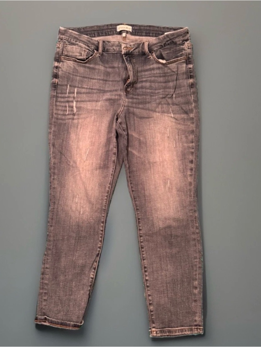 Studio Women’s Washed Gray Skinny Jeans studio blue